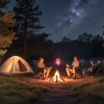 Acampamento Noturno Responsável Iluminação que Não Atrai Insetos nem Perturba a Vida Silvestre