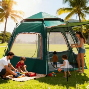 Barraca Camping New Hawaii Automática 6-8 Pessoas Impermeável 1500mm