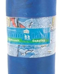 Colchonete Camping Retiro Pesca Dobrável Mont Long Solteiro Cor Azul