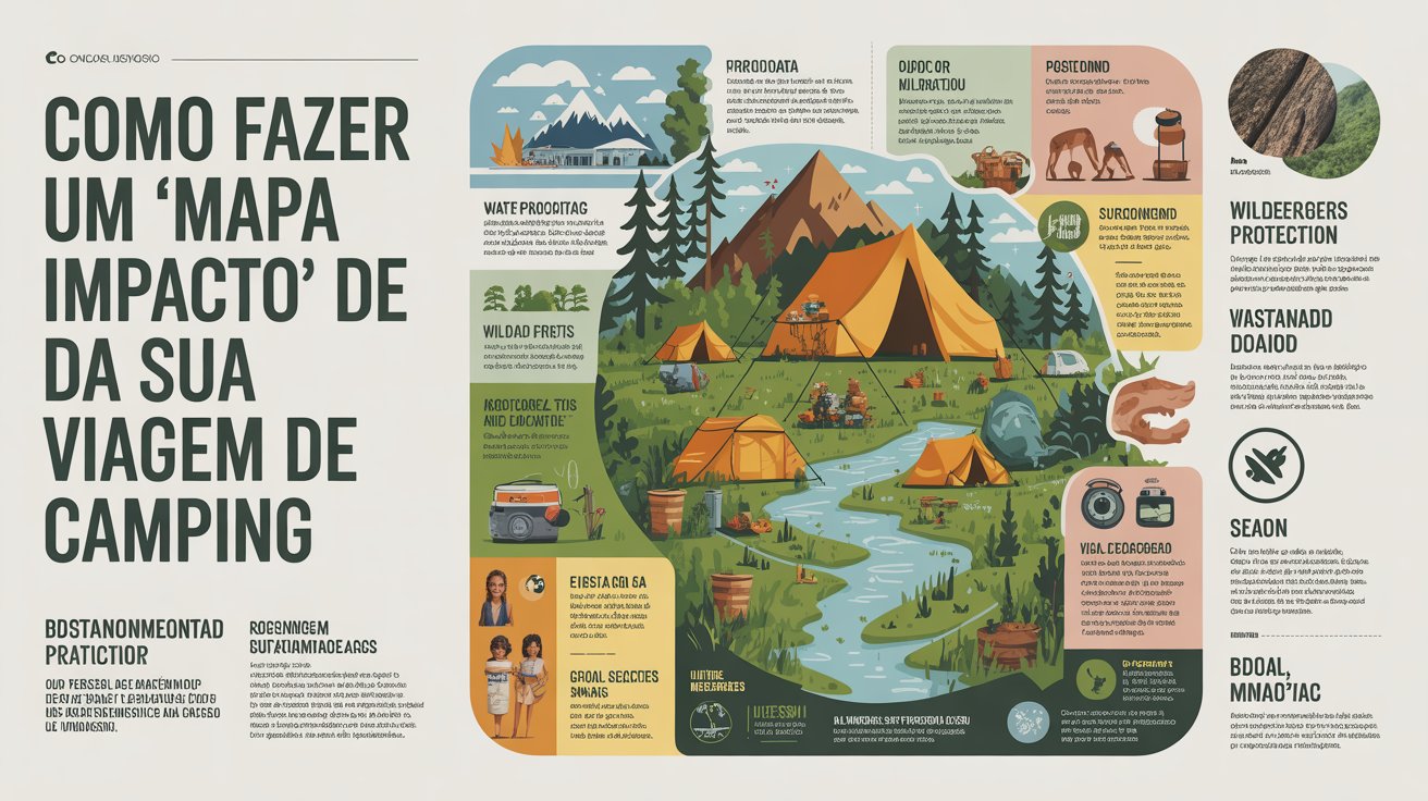 Como Fazer um Mapa de Impacto da Sua Viagem de Camping