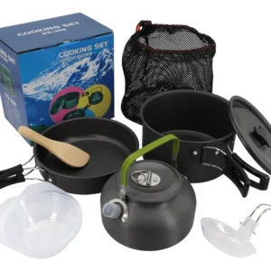 Conjunto De Panelas Cooking Set Camping E Pesca C/chaleira
