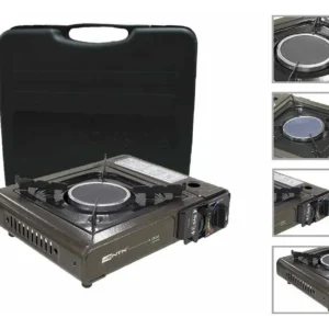 Fogareiro Nautika Duo Ceramik Cor Marrom Inclui Maleta