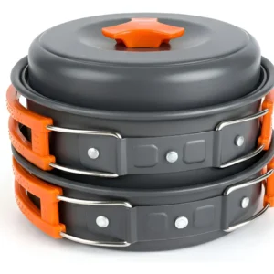 Kit 2 Panelas Cozinha Acampamento Utensílios Pesca Viagem