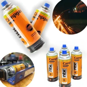 Kit 4 Latas Refil Carga Ntk 227g Camping Maçarico Fogareiro Laranja