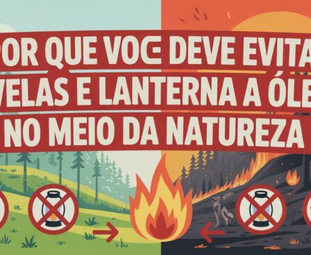Por Que Você Deve Evitar Velas e Lanterna a Óleo no Meio da Natureza