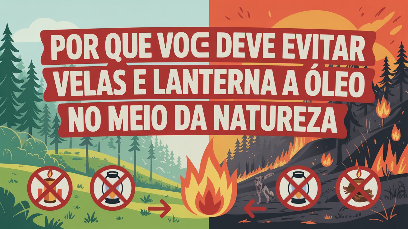 Por Que Você Deve Evitar Velas e Lanterna a Óleo no Meio da Natureza