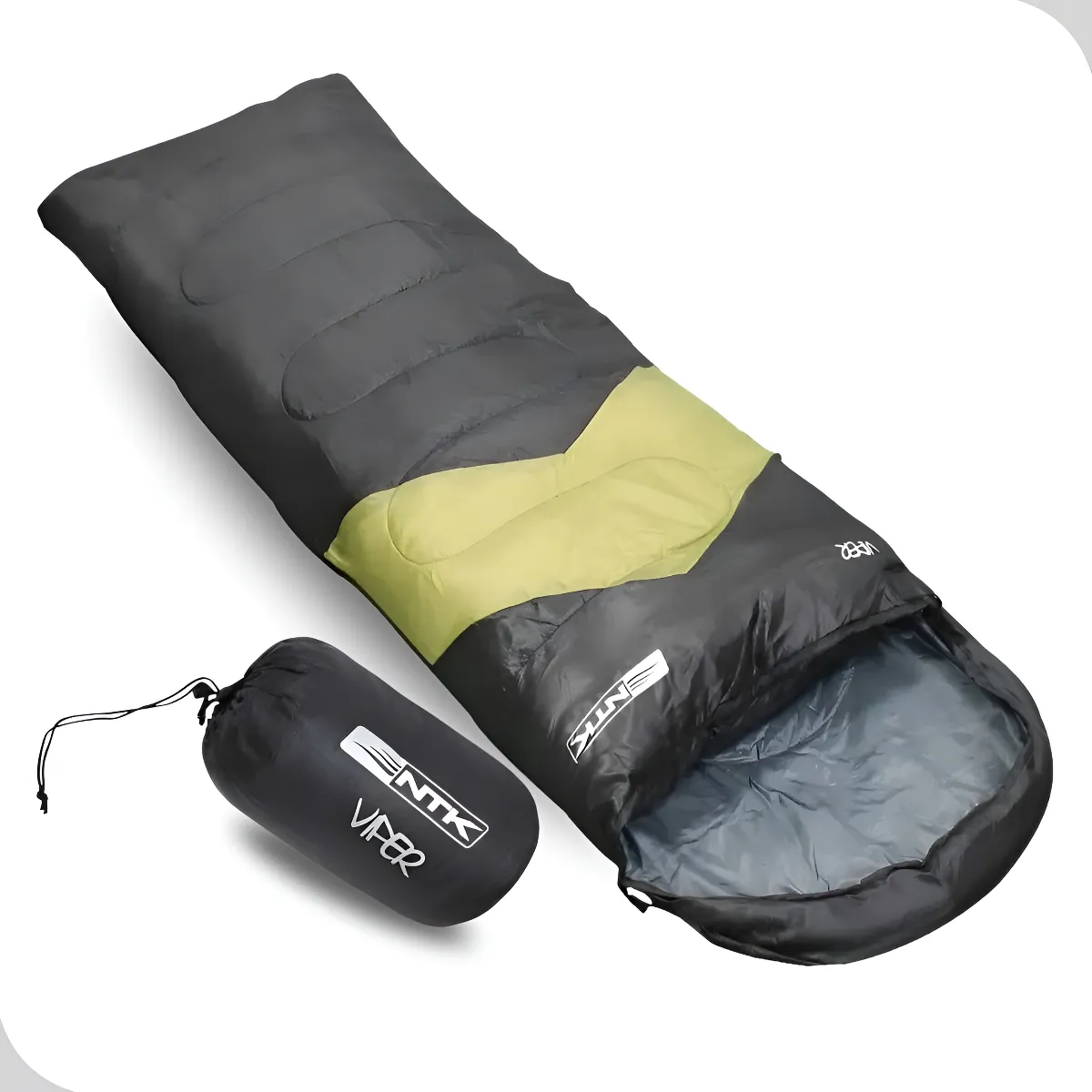 Saco De Dormir Nautika Viper Com Capuz E Saco De Compressão