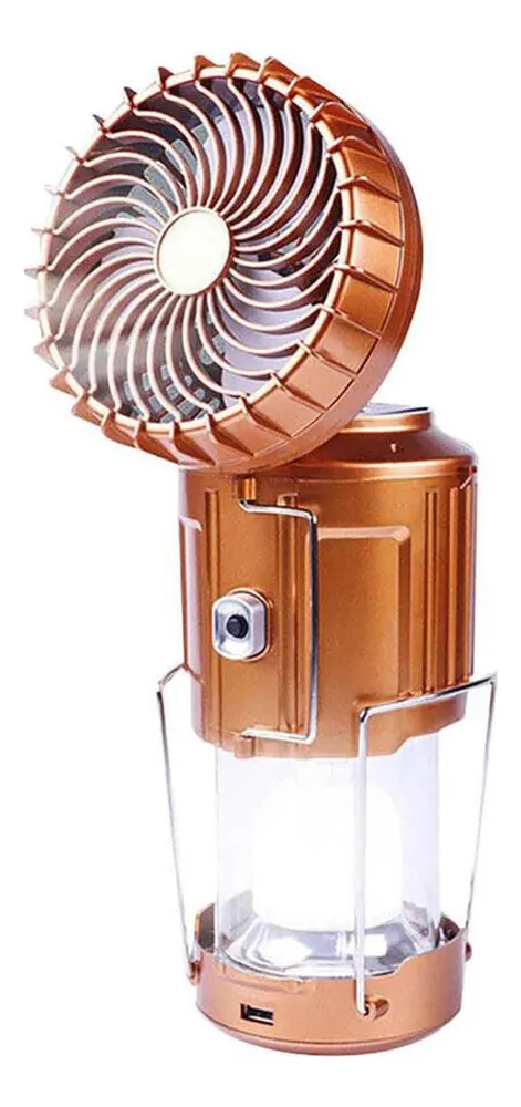 Ventilador Solar Com Lanterna